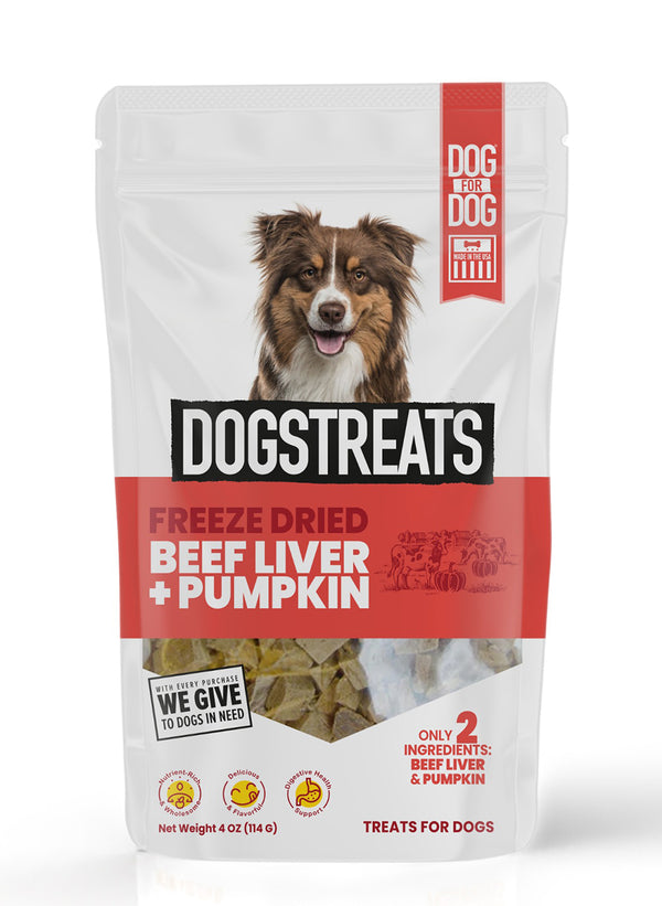 Beef Liver & Pumpkin Freeze Dried DogsTreats