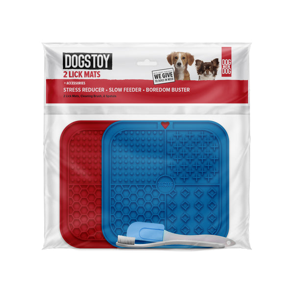 2 pack Lick Mats with Accessories