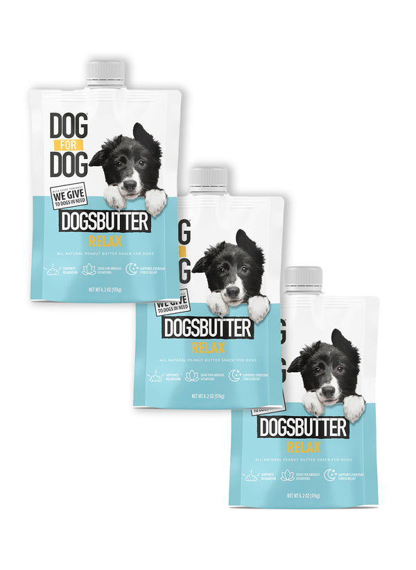 All-Natural Relax DogsButter 6.2oz Pouch Bundle