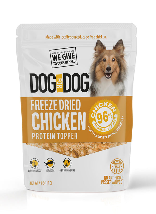 Freeze Dried Protein Topper Chicken With Bone Broth