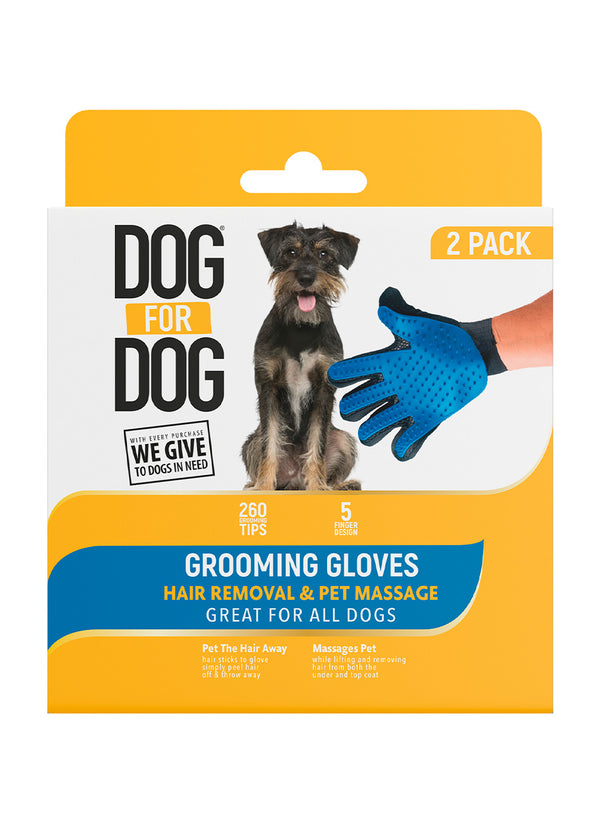 Enhanced Grooming Gloves Set of 2